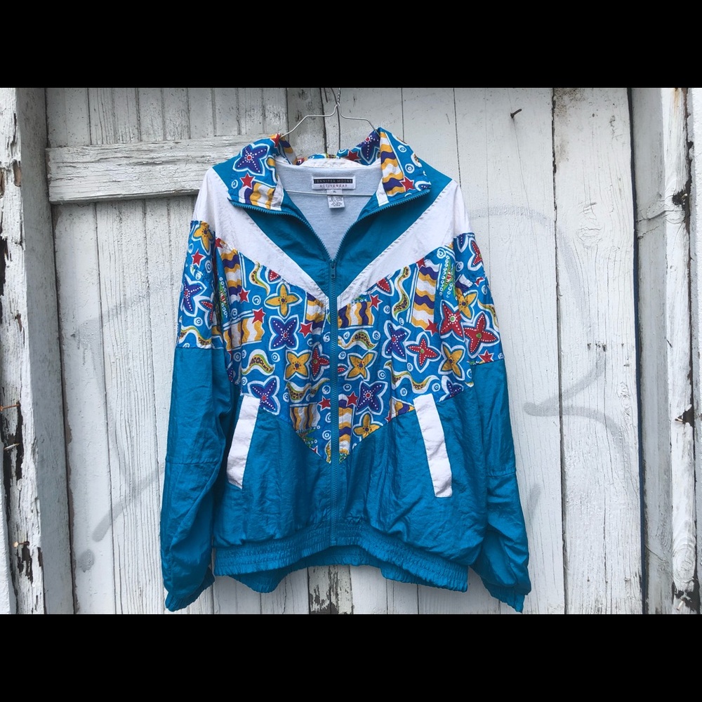Vintage Jennifer Moore Activewear Windbreaker XL
